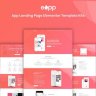 eApp - Landing Page Elementor Template Kit