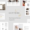 Letterz - Blog Magazine Elementor Template Kit